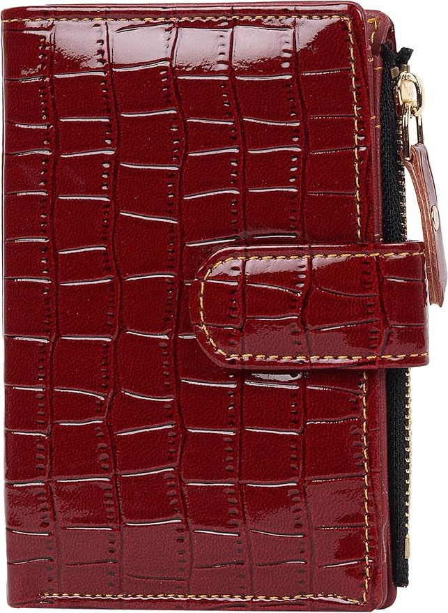 SAMTROH PU Leather Wallet for Women (Red Cherry)