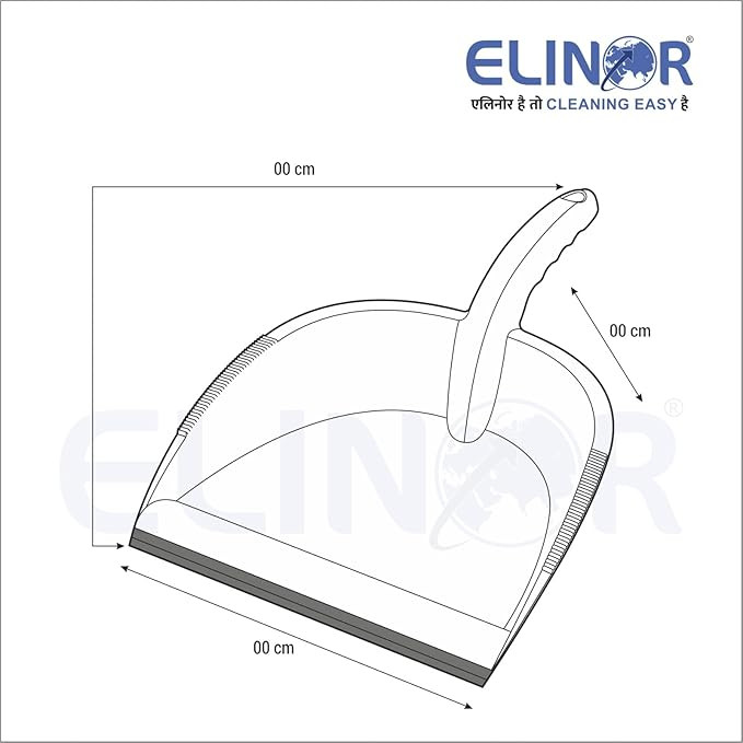 ELINOR Big Size Dustpan for Cleaning Material and Color