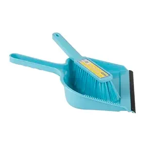 Gebi Super Clean Dustpan with Brush (Assorted Colours) -1 pc