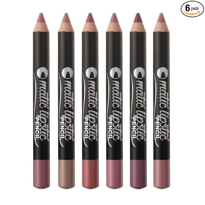 ADSPRO Lip Liner Pencil Set, 6 Nude Colours, Full Coverage