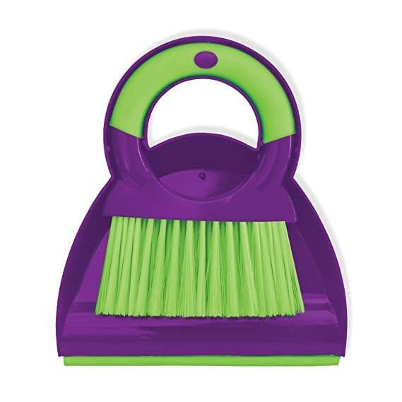 Desktop Broom Sweep Cleaning Brush, Multipurpose Mini Plastic Dustpan, Brush Small Hand Dust Pan, Multi Color