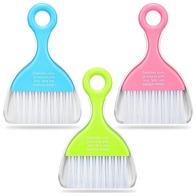 1Pc Multipurpose Mini Small Plastic Dustpan Supdi with Cleaning Broom Brush (Random Colour)