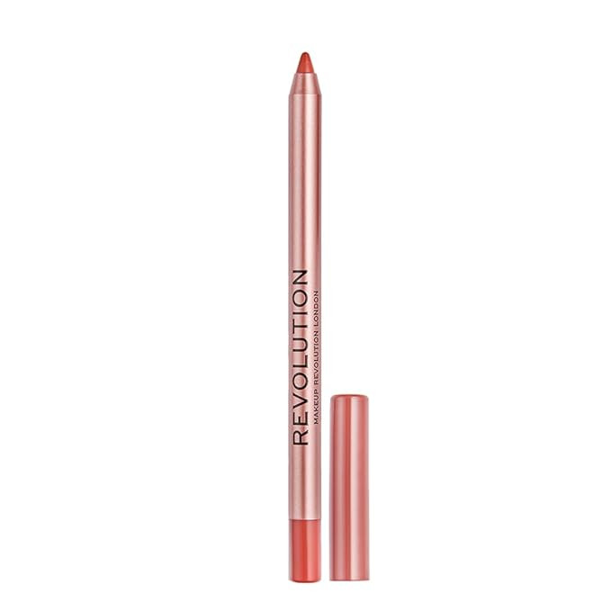 Makeup Revolution Fling Deep Nude Lip Liner – Satin Kiss Lip Pencil with Long-Lasting, Smudge-Resistant Formula – Vegan & Cruelty-Free
