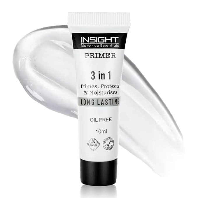INSIGHT 3-in-1 Primer | Matte Finish | Primes, Protects & Moisturizes | Oil-Free with Pore Blurring | Long-Lasting Formula | For All Skin Types | 10 ml