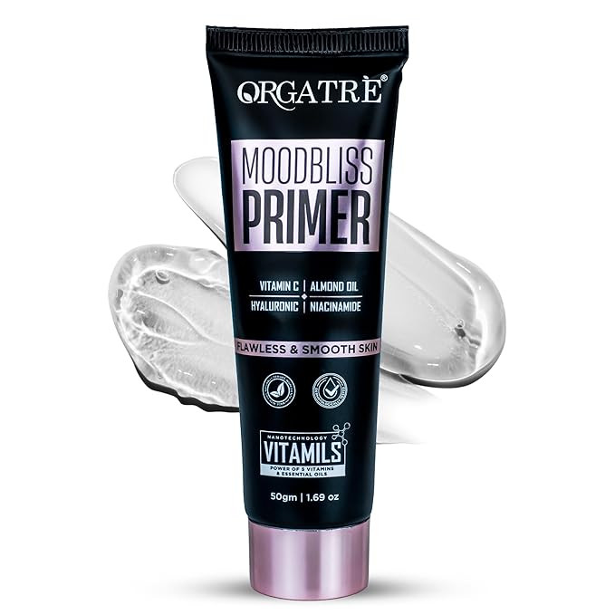 Orgatre MoodBliss Face Primer 50ml | Pores & Fine Lines Minimizer | Non-Greasy and Oil-Free | Long-Lasting Matte Finish for All Skin Types
