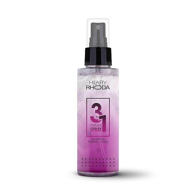 Hilary Rhoda 3-in-1 Primer Spray | Hydrating Face Mist | Makeup Primer & Setting Spray | Oil Control Formula | Pore Blurring | Dewy Long Lasting Finish | For All Skin Types - 120ml