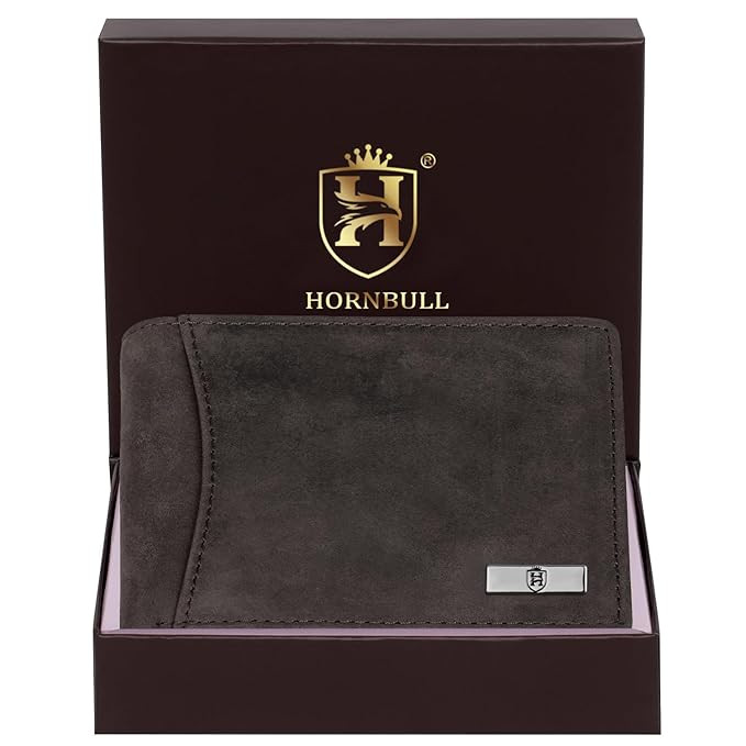 HORNBULL Vegas Coffee Hunter RFID Blocking Leather Wallet for Men | Wallets Men Leather | Mens Wallet